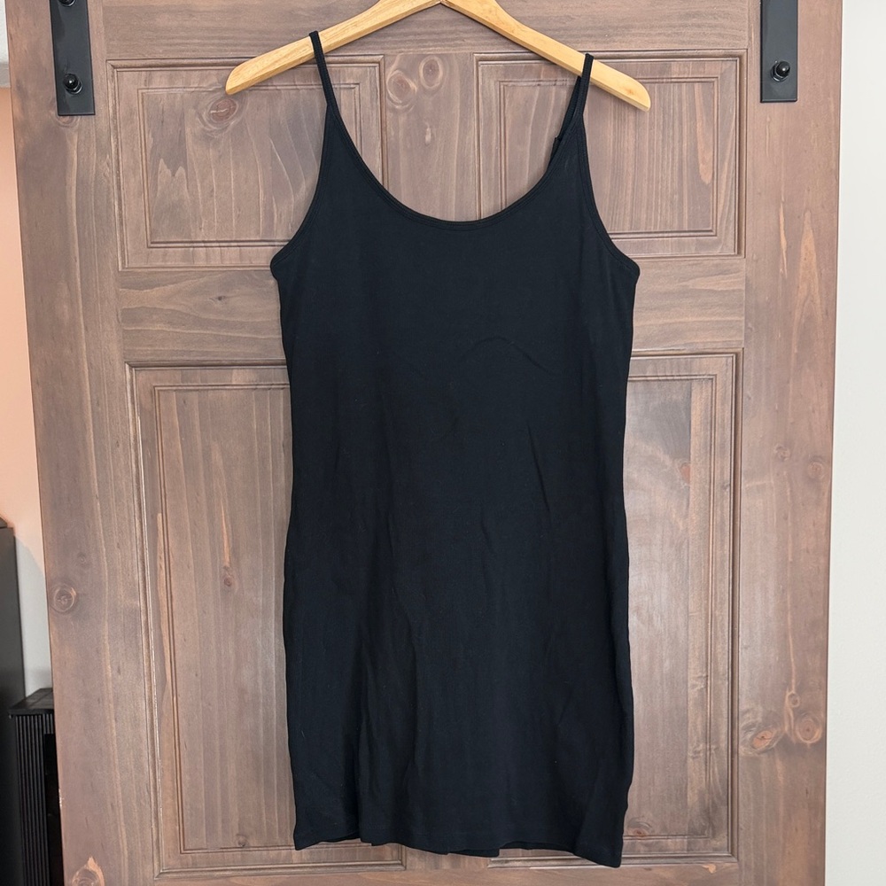 Old Navy black ribbed dress XL